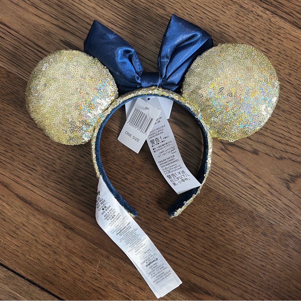 Disney Parks 50th Minnie Sequins Iridescent Loungefly Backpack and Minnie Ears - Picture 8 of 8